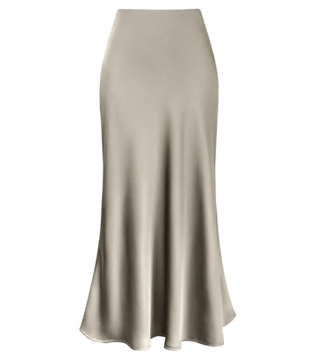 Elara Mid Length Satin Skirt