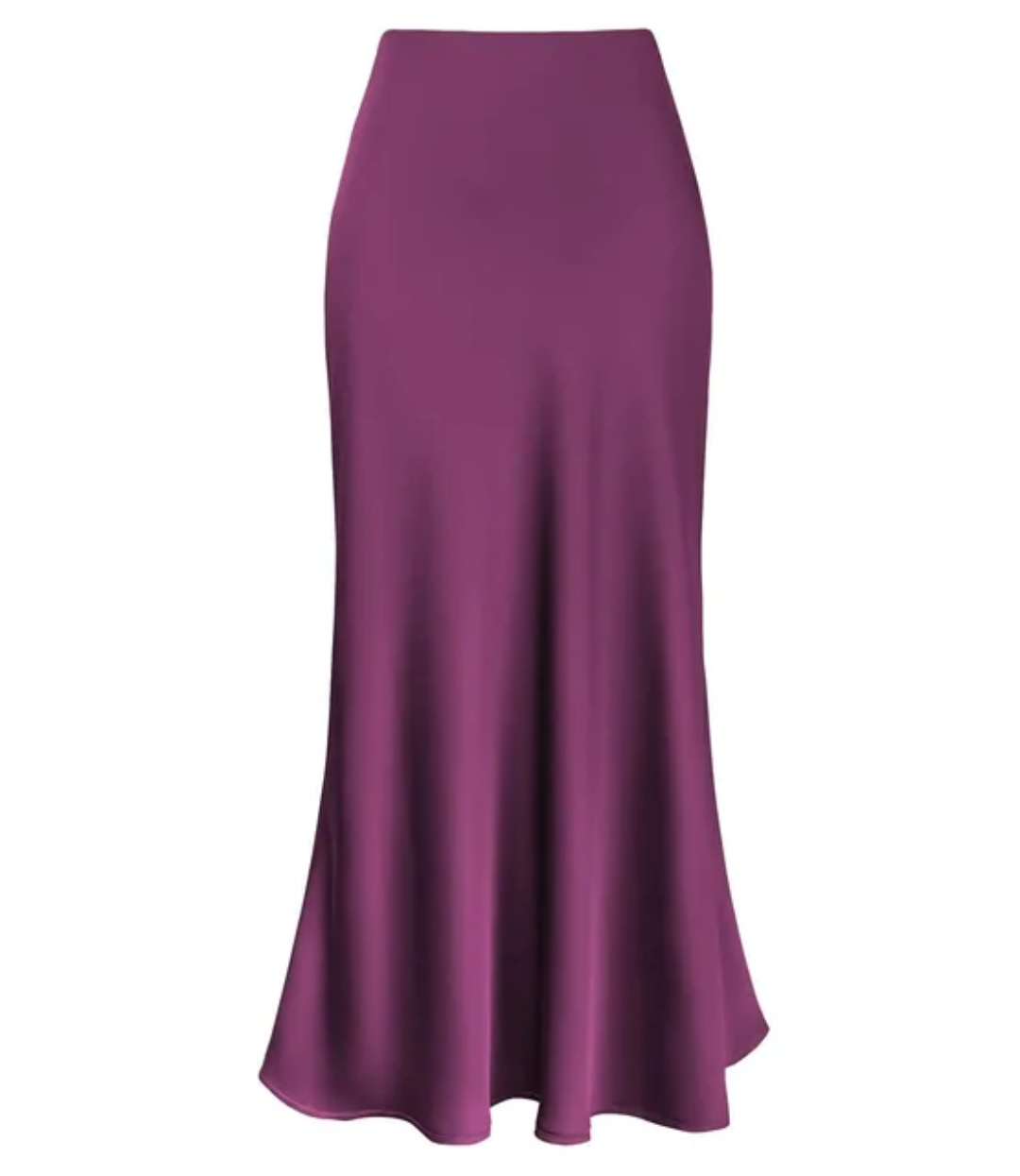 Elara Mid Length Satin Skirt