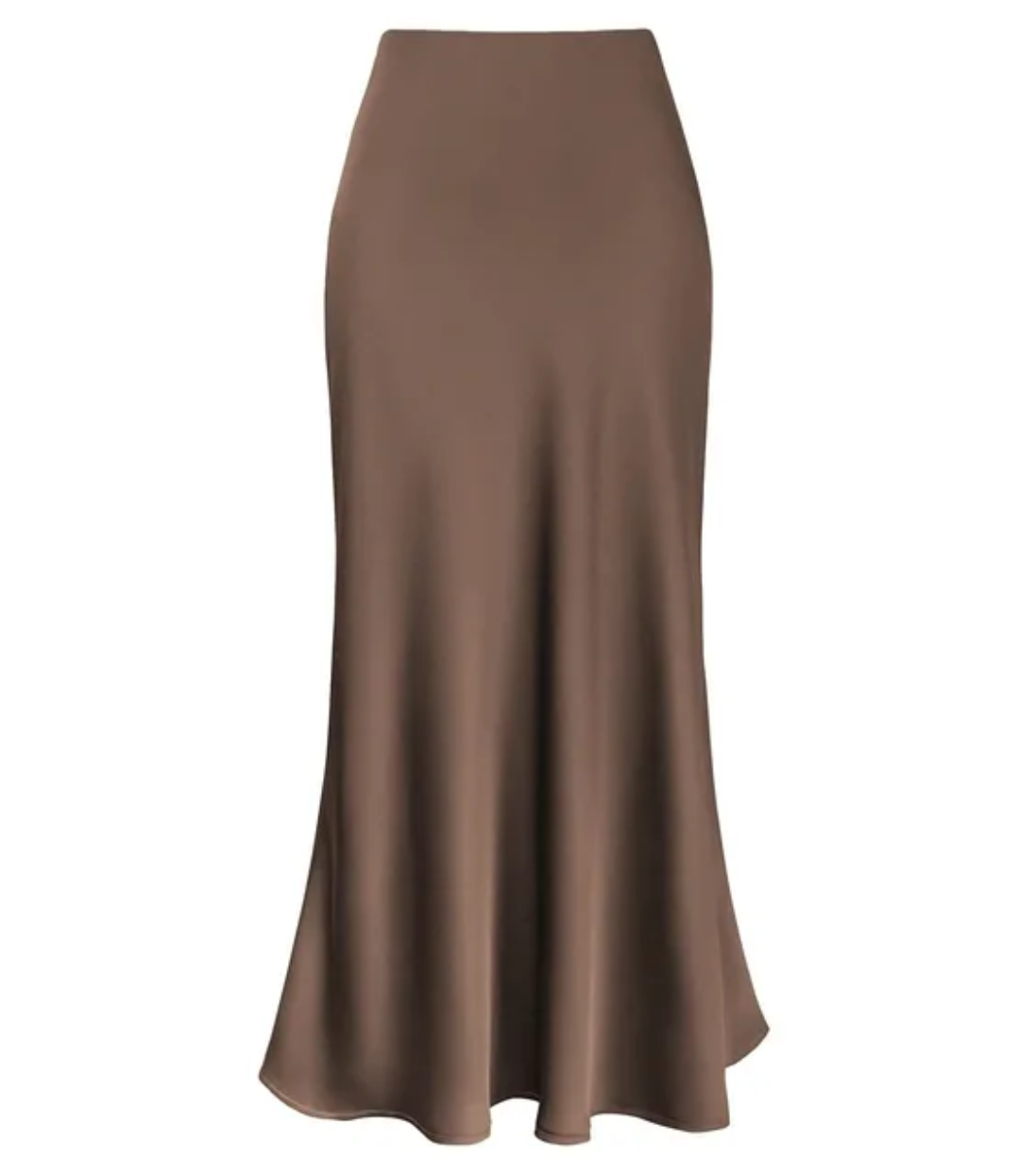 Elara Mid Length Satin Skirt