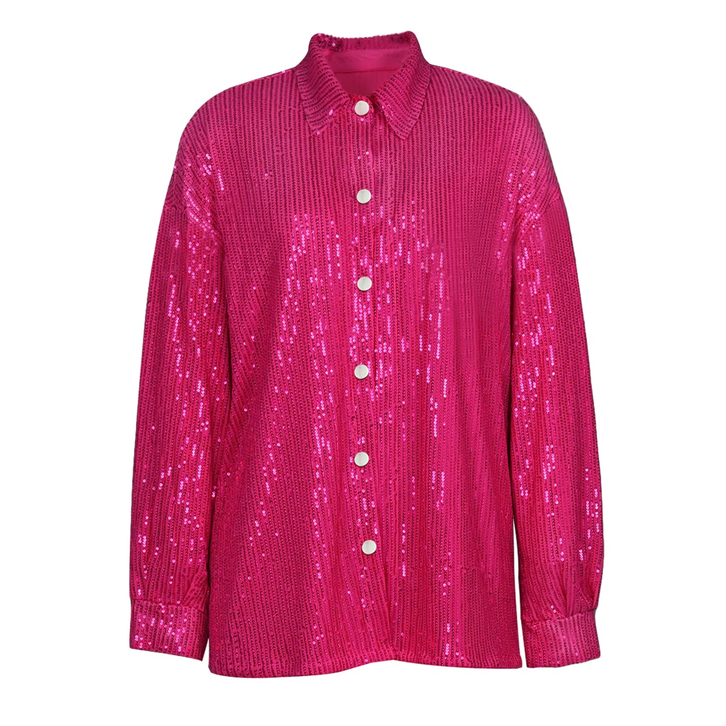 Sascha Long Sleeve Button Up Sequins Two Piece Set