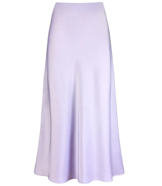 Elara Mid Length Satin Skirt