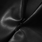 Onyx Faux Leather One Shoulder Mini Dress