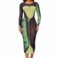 Chyanne Sheer  Long Sleeve Bodycon Dress