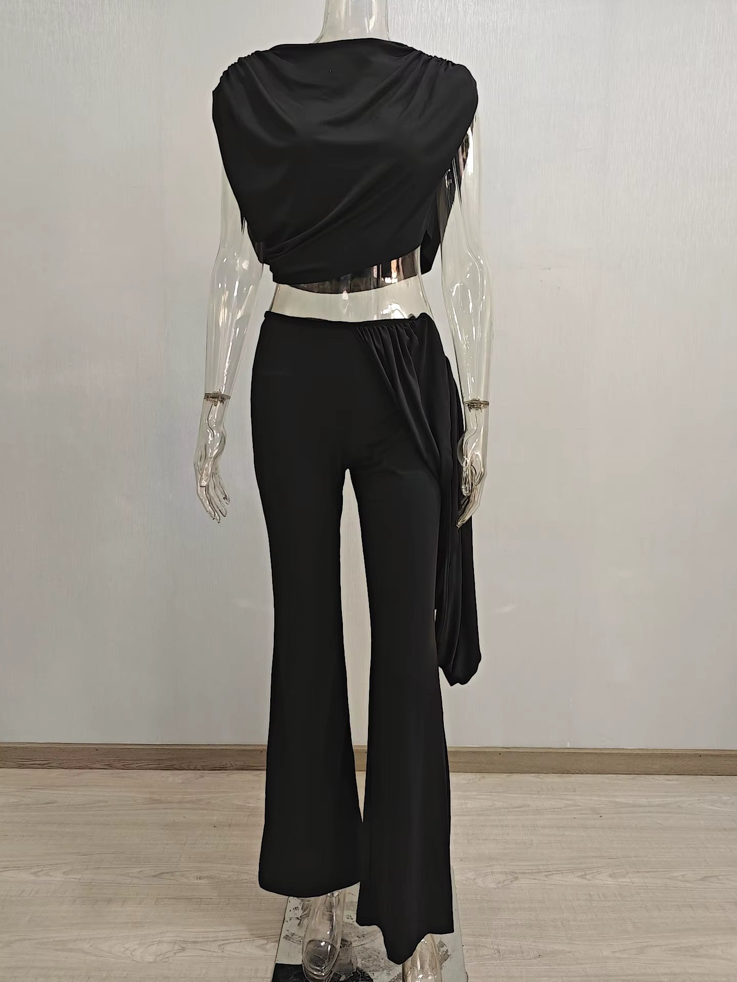 Sasha Pleated 2-Piece Pant Set