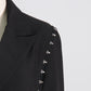 Victoria Oversized RIvet Detailed Blazer