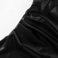 Onyx Faux Leather One Shoulder Mini Dress