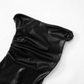 Onyx Faux Leather One Shoulder Mini Dress