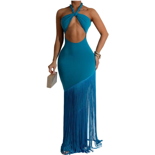 Jasmine Roped Halter Neck Dress