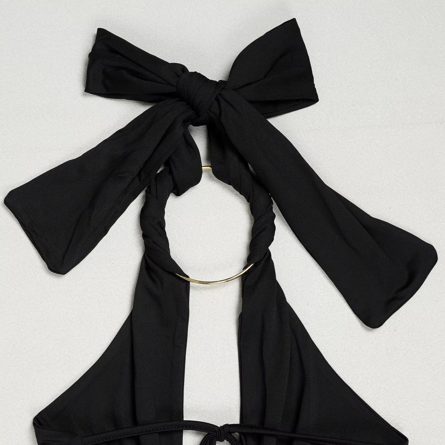 Sloane Key Hole Detailed Backless Halter Dress