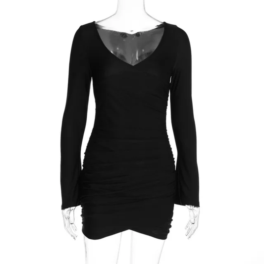 Raven Long Sleeve Bodycon Mini Dress