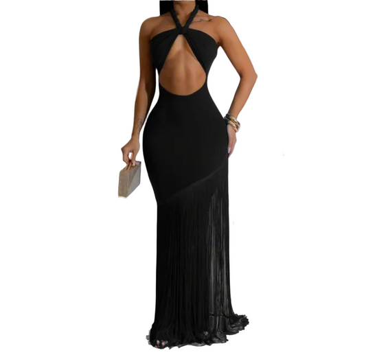 Jasmine Roped Halter Neck Dress