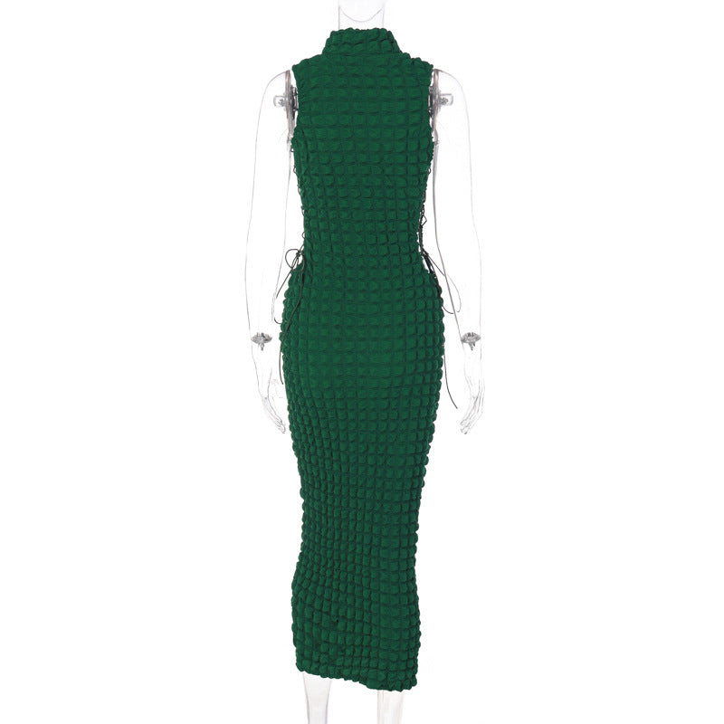 Sleeveless Bandage Bodycon Midi Dress