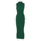 Sleeveless Bandage Bodycon Midi Dress