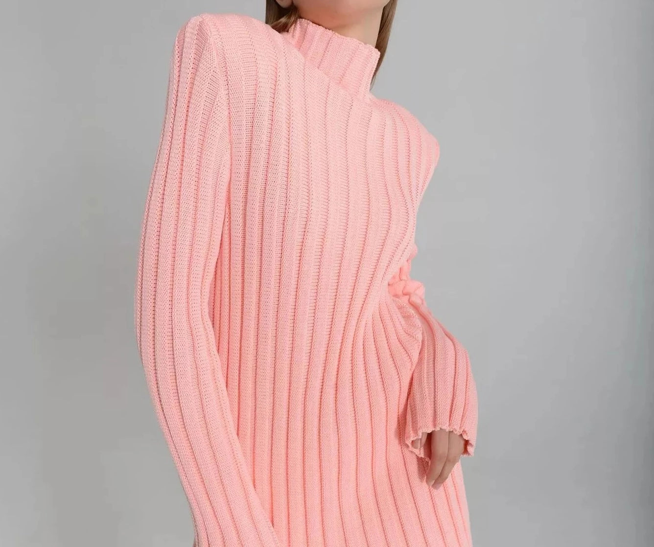 Two Piece Thick Knit  Long SLeeve Pants Set